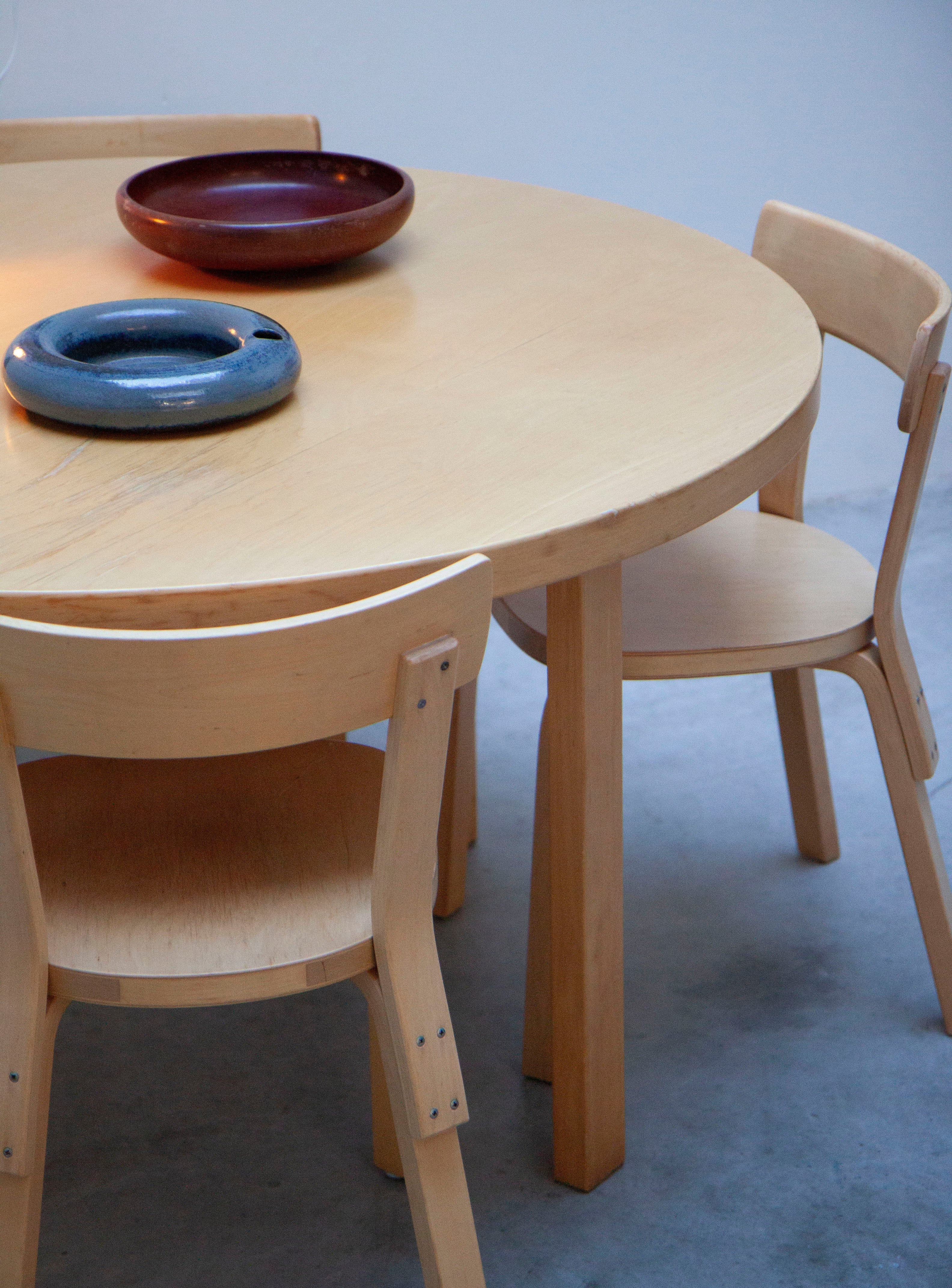 Artek 91 Dining Table by Alvar Aalto (Birch) - Image 20