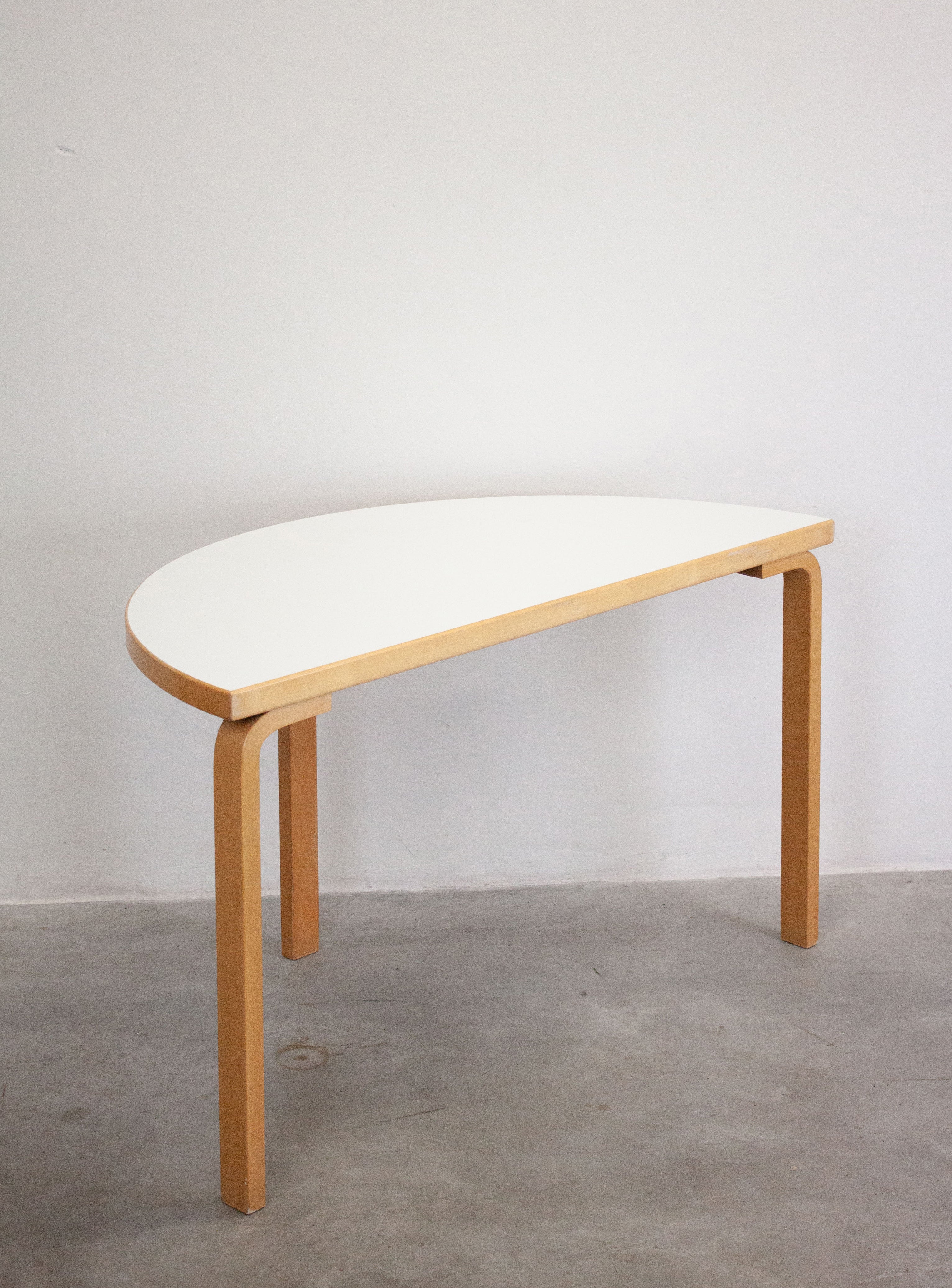 Artek Model 95 Half Round Dining Table by Alvar Aalto (White) - Image 19