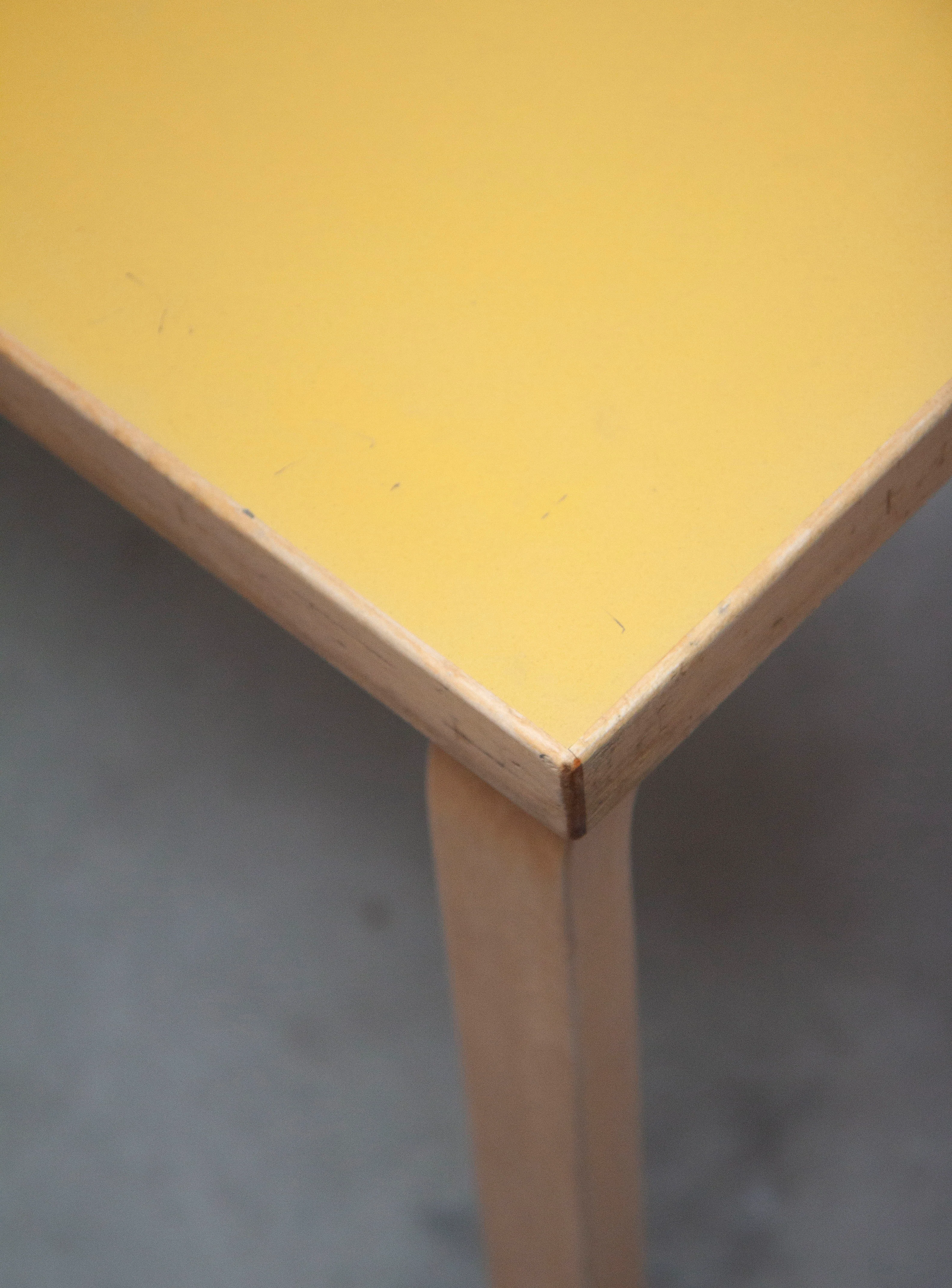 Artek Desk Dining Table by Alvar Aalto (Yellow) - Image 23