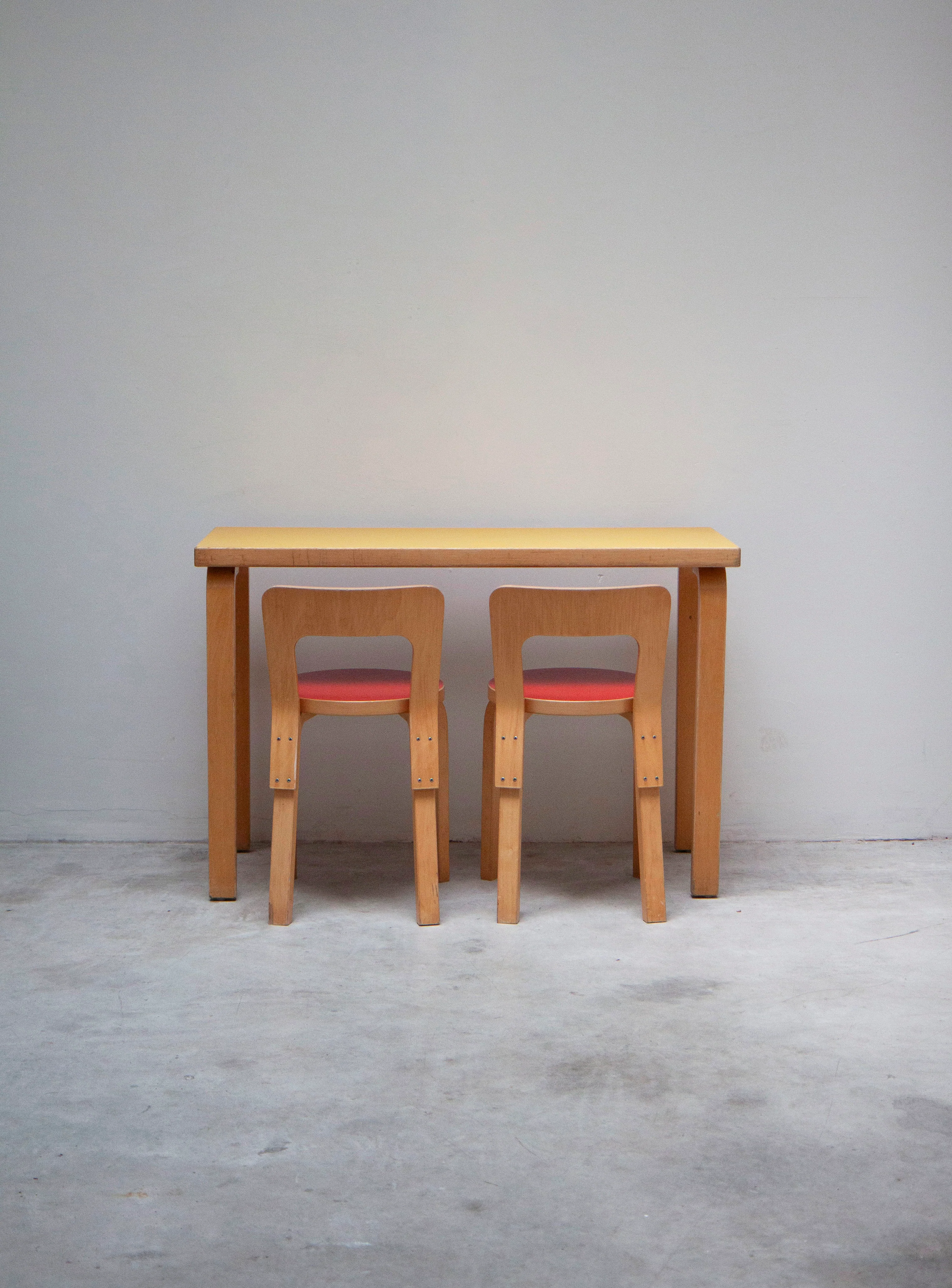 Artek Desk Dining Table by Alvar Aalto (Yellow) - Image 26