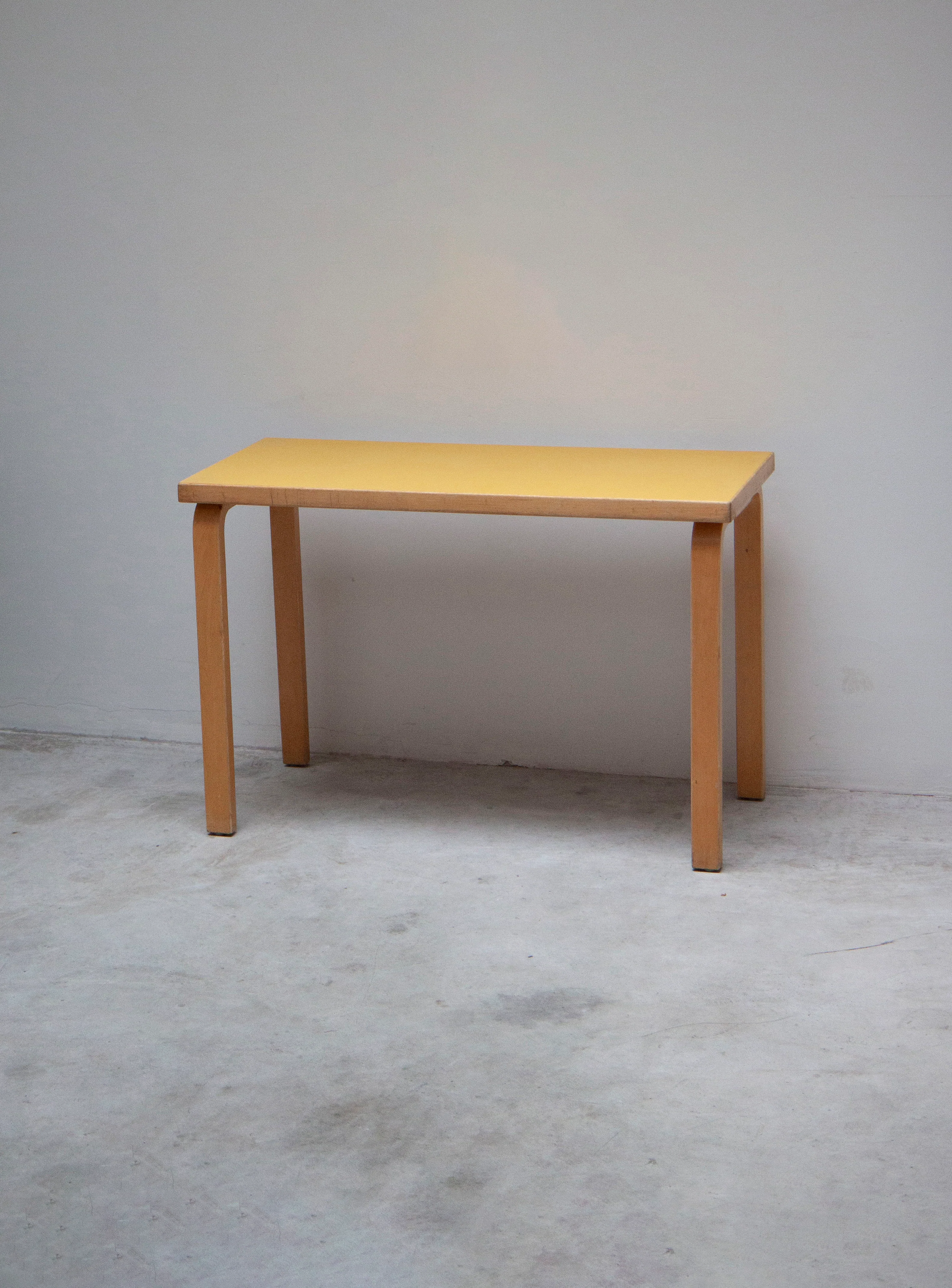 Artek Desk Dining Table by Alvar Aalto (Yellow) - Image 4