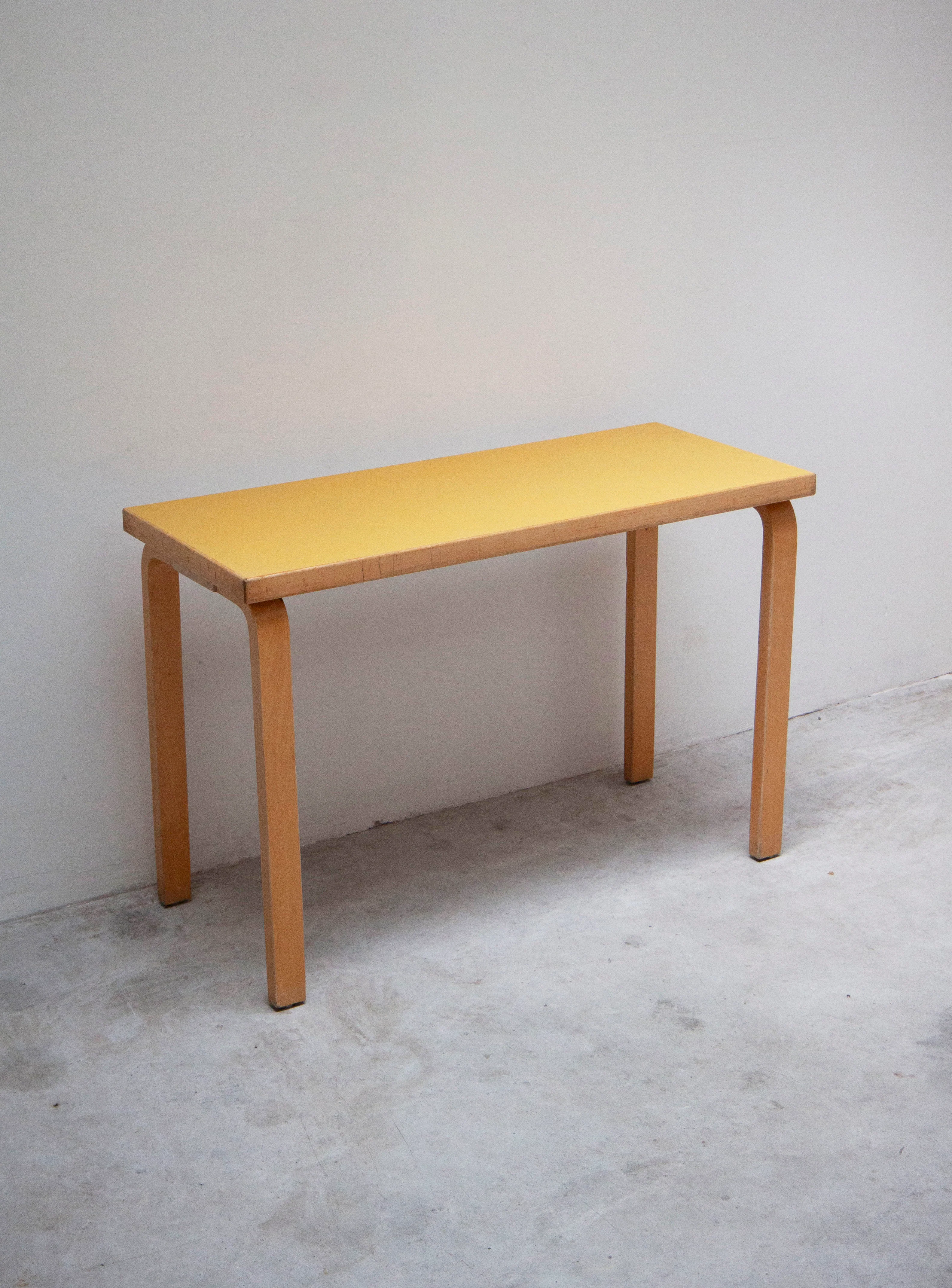 Artek Desk Dining Table by Alvar Aalto (Yellow) - Image 6