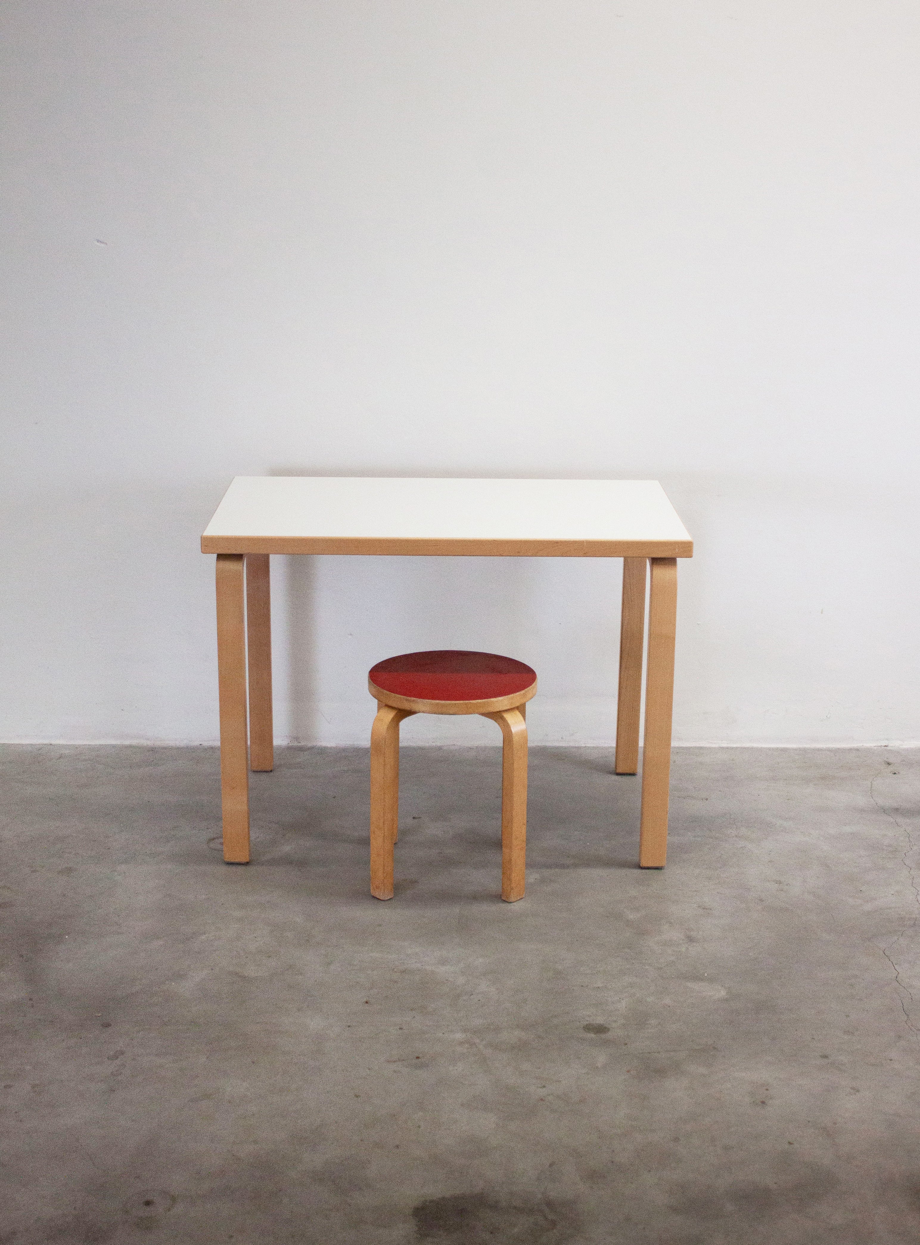 Artek Dining Table or Desk by Alvar Aalto (White) - Image 15
