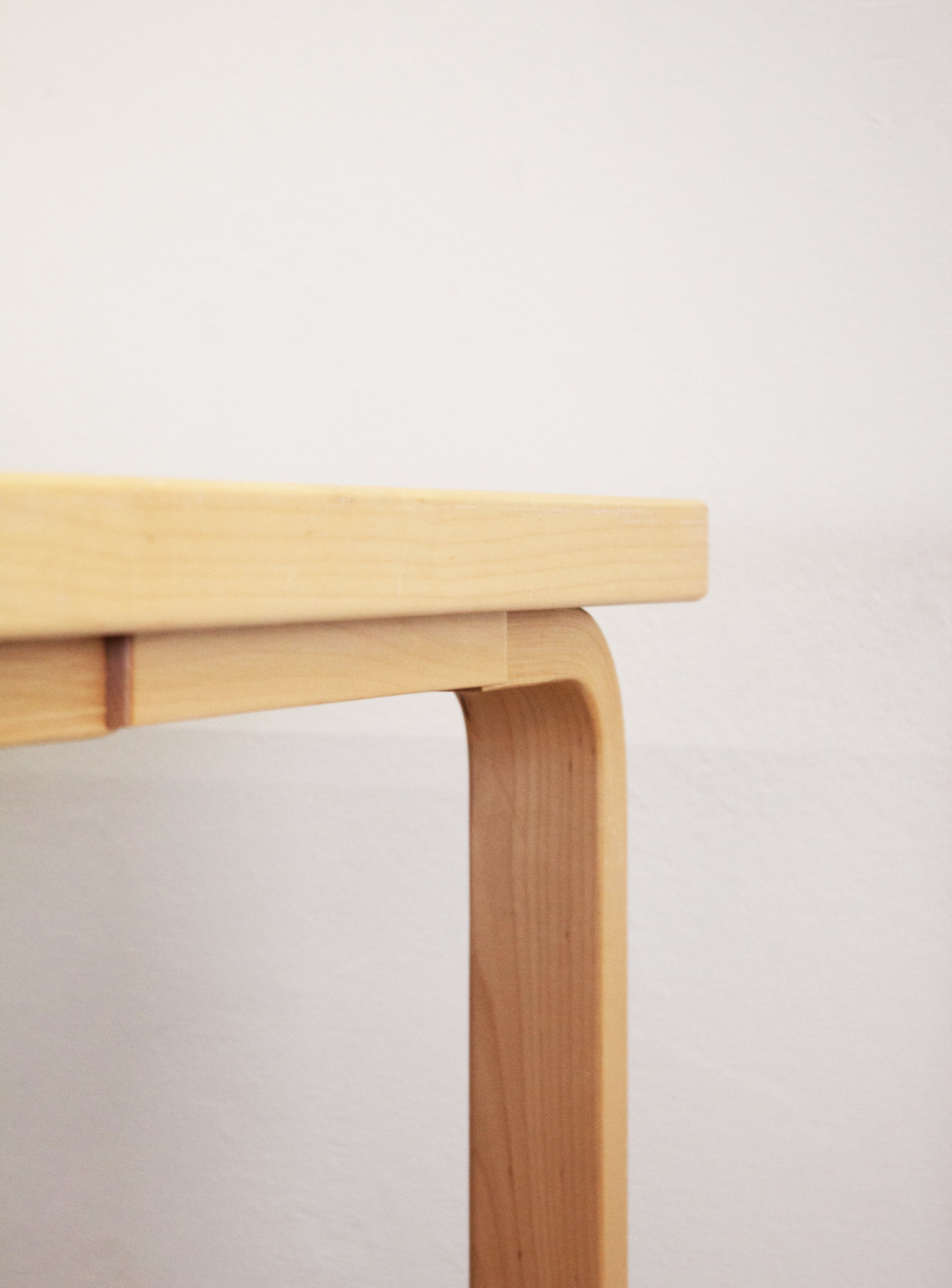 Artek Dining Table or Desk by Alvar Aalto (White) - Image 9