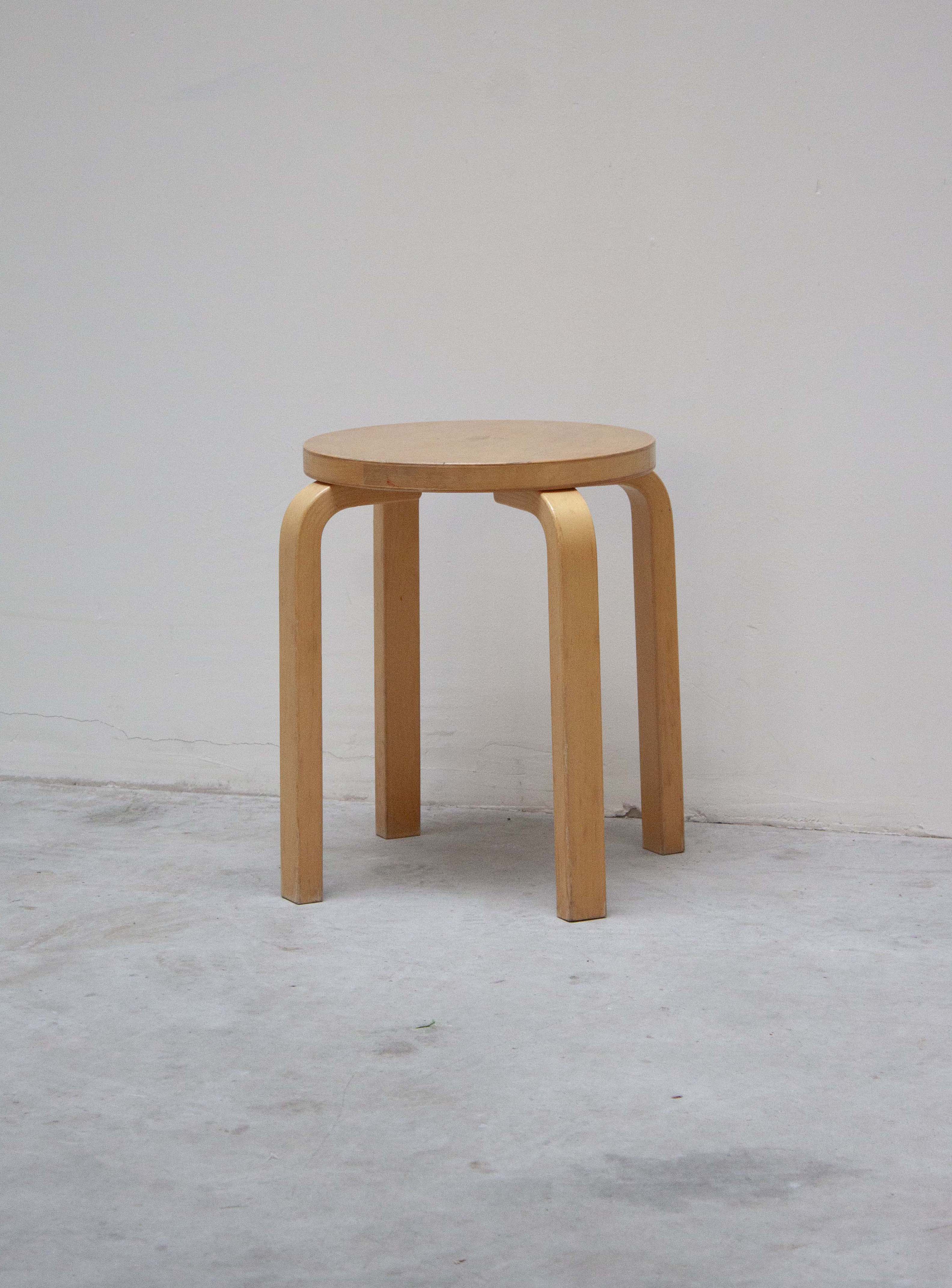 Artek E60 Stool by Alvar Aalto (Birch)