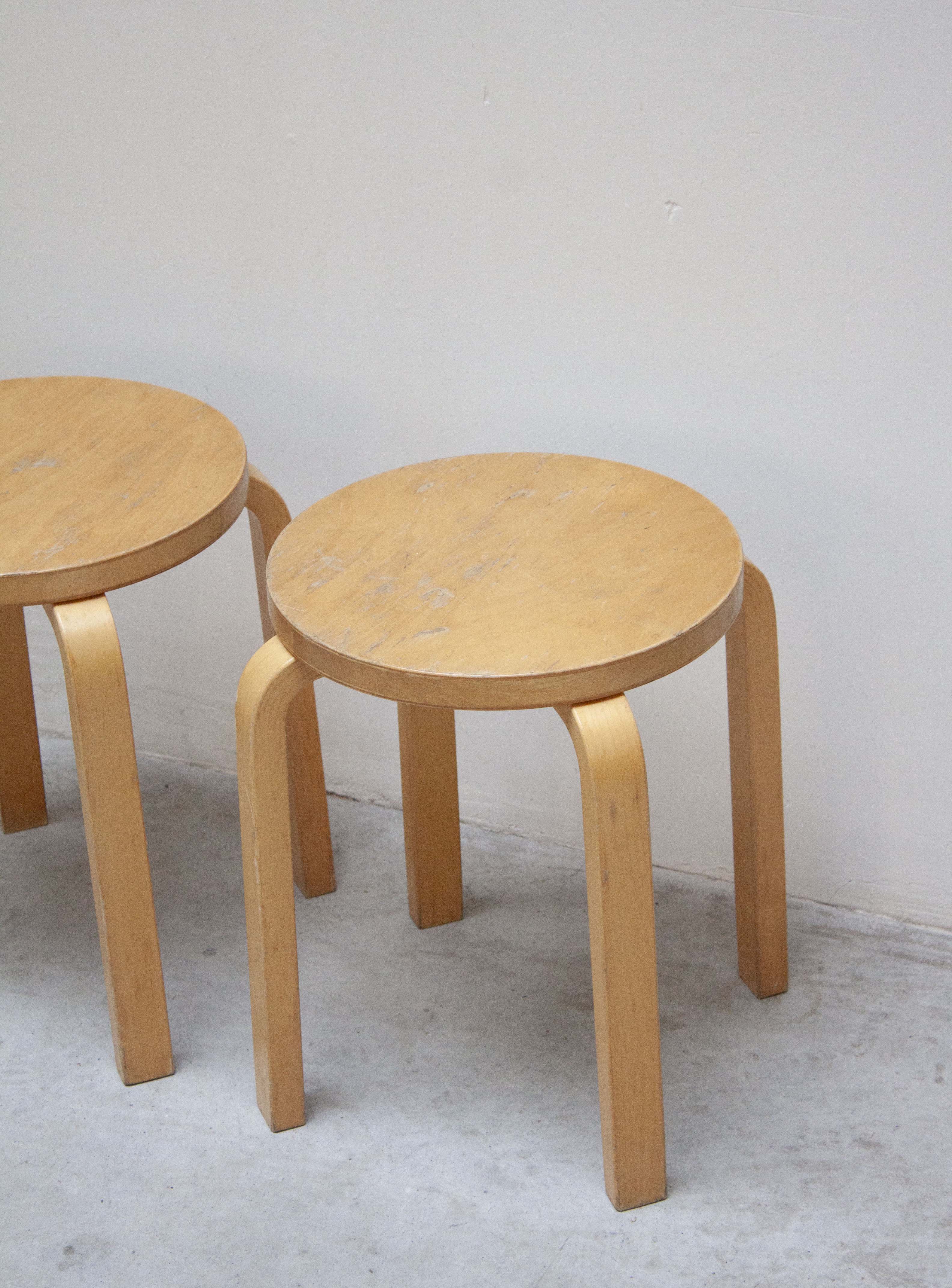 Artek E60 Stool by Alvar Aalto (Birch) - Image 21
