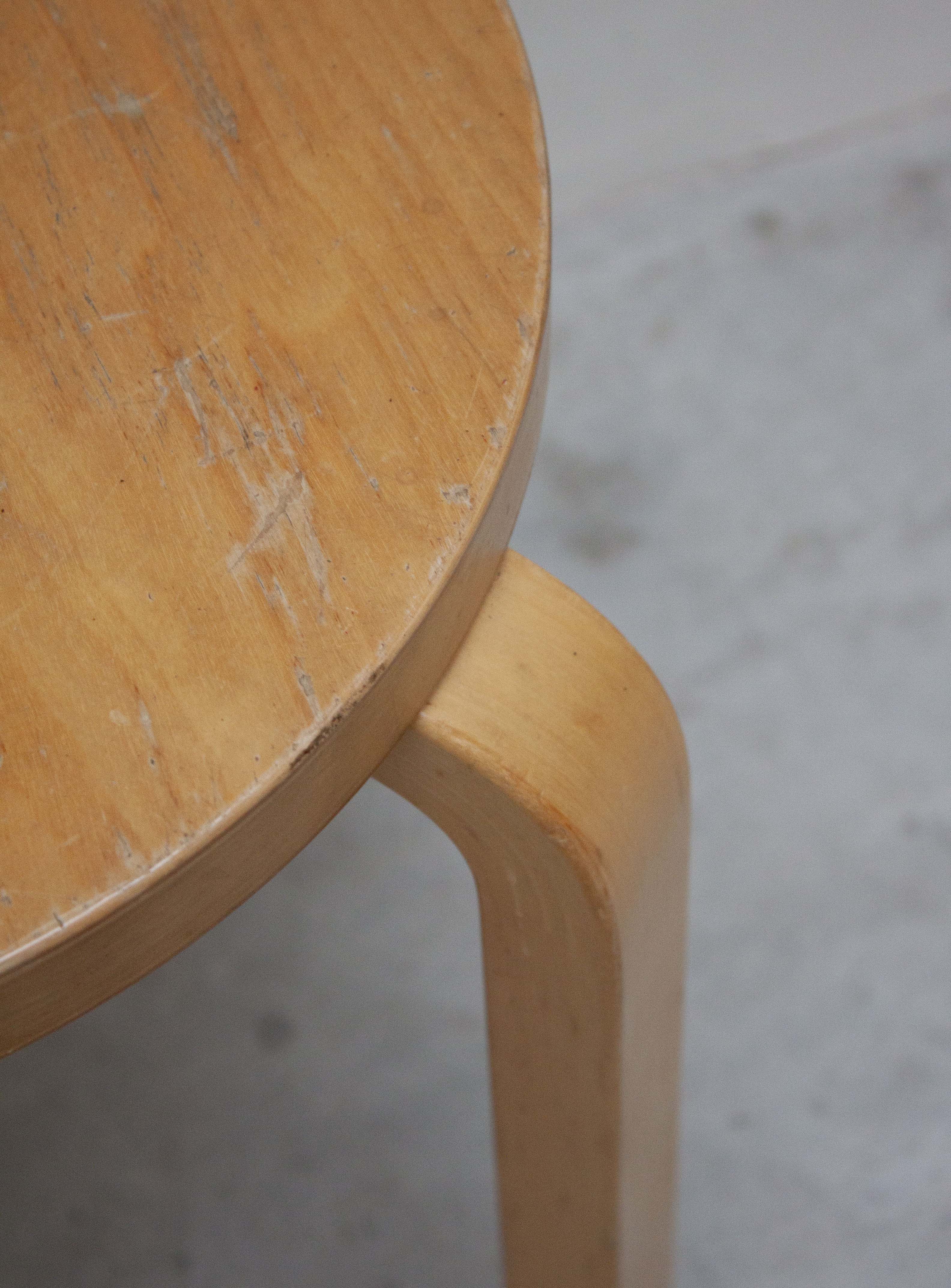 Artek E60 Stool by Alvar Aalto (Birch) - Image 30