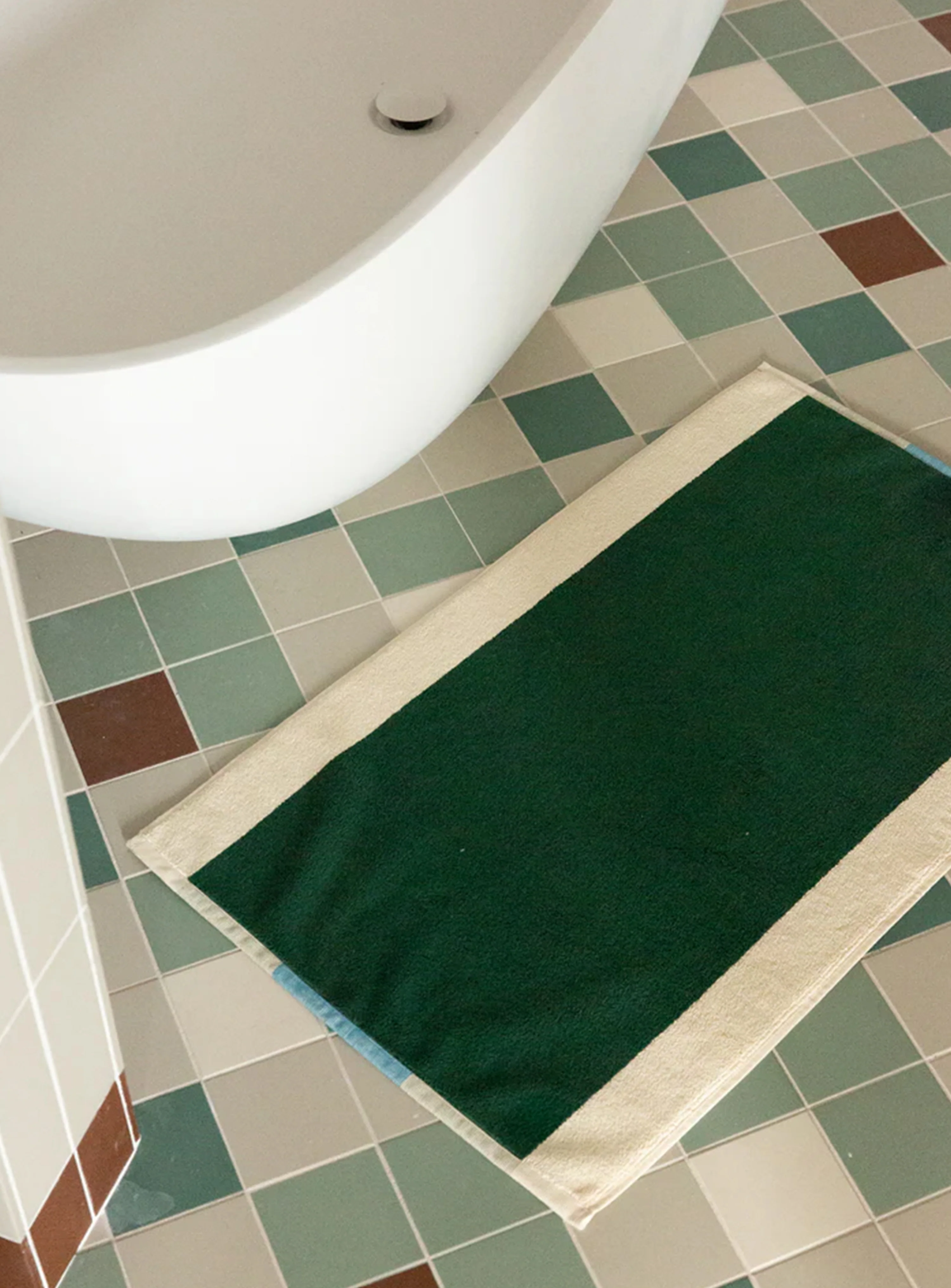 Bathmat by Martens & Martens (Aqua/Dark Green) - Image 2
