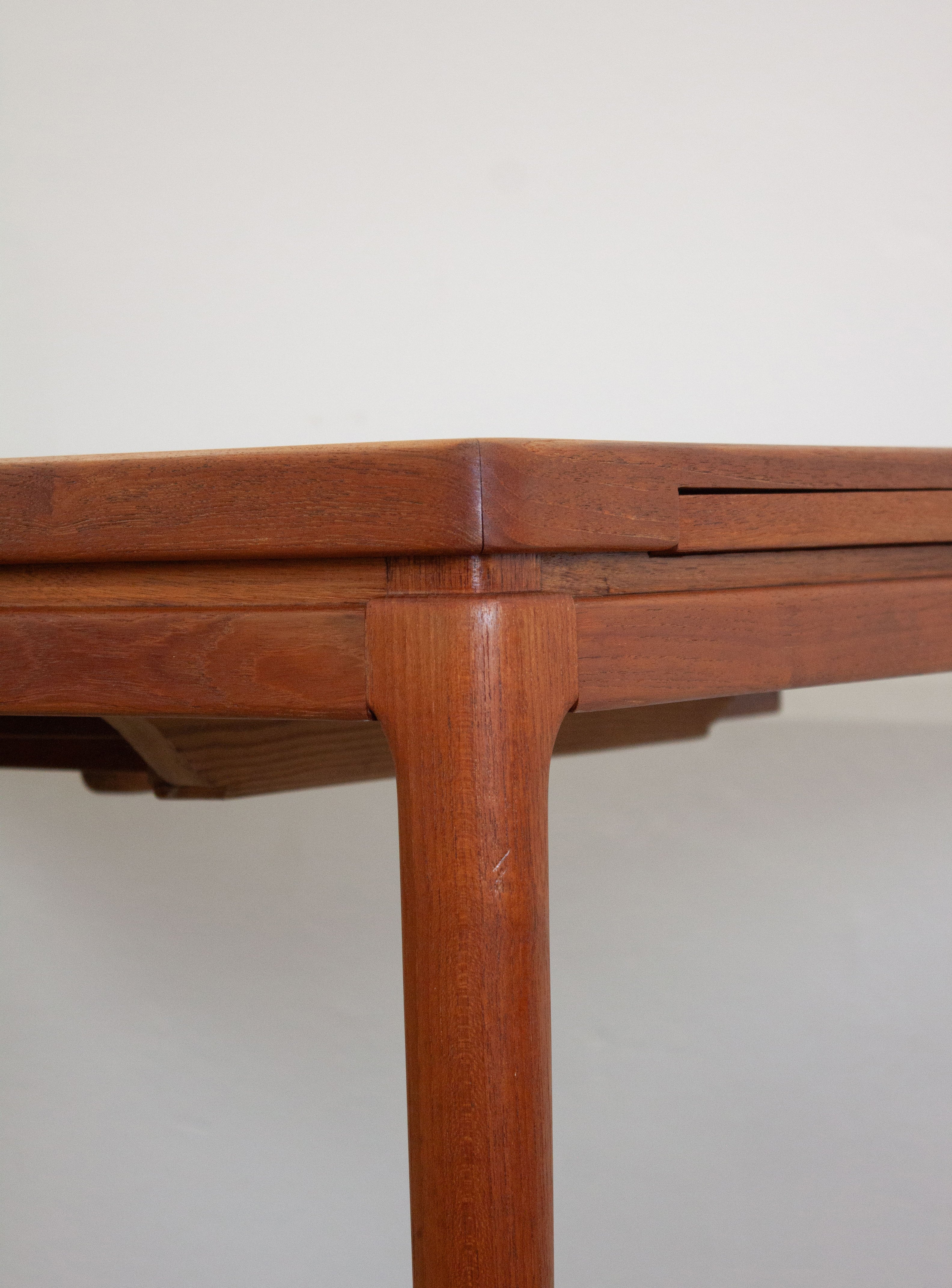 Christian Linneberg Double Extending Dining Table by Johannes Andersen (Teak) - Image 22