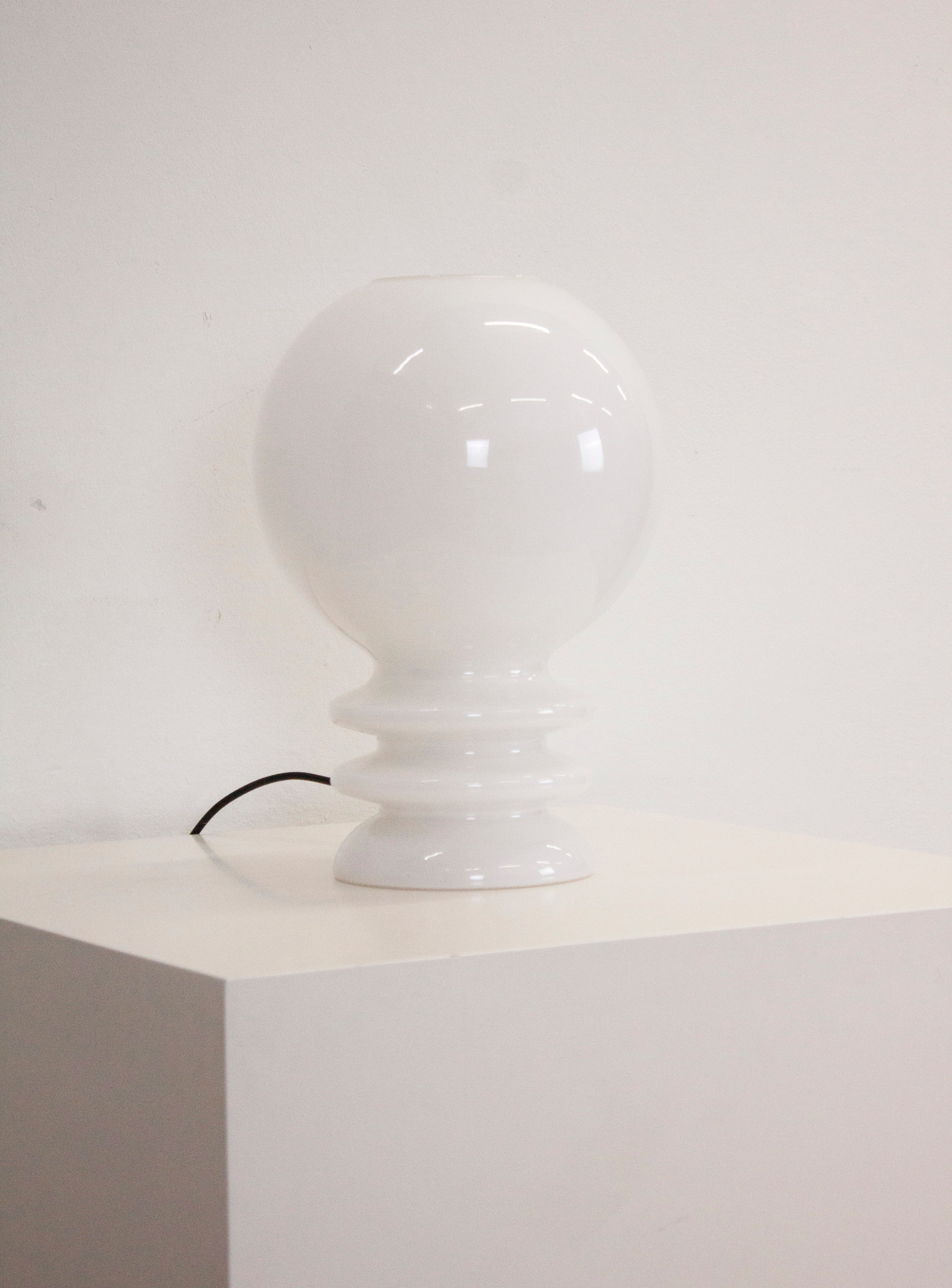 De Rupel Opal Glass Desk Lamp by Herwig & Frank Sterckx (White) - Image 4
