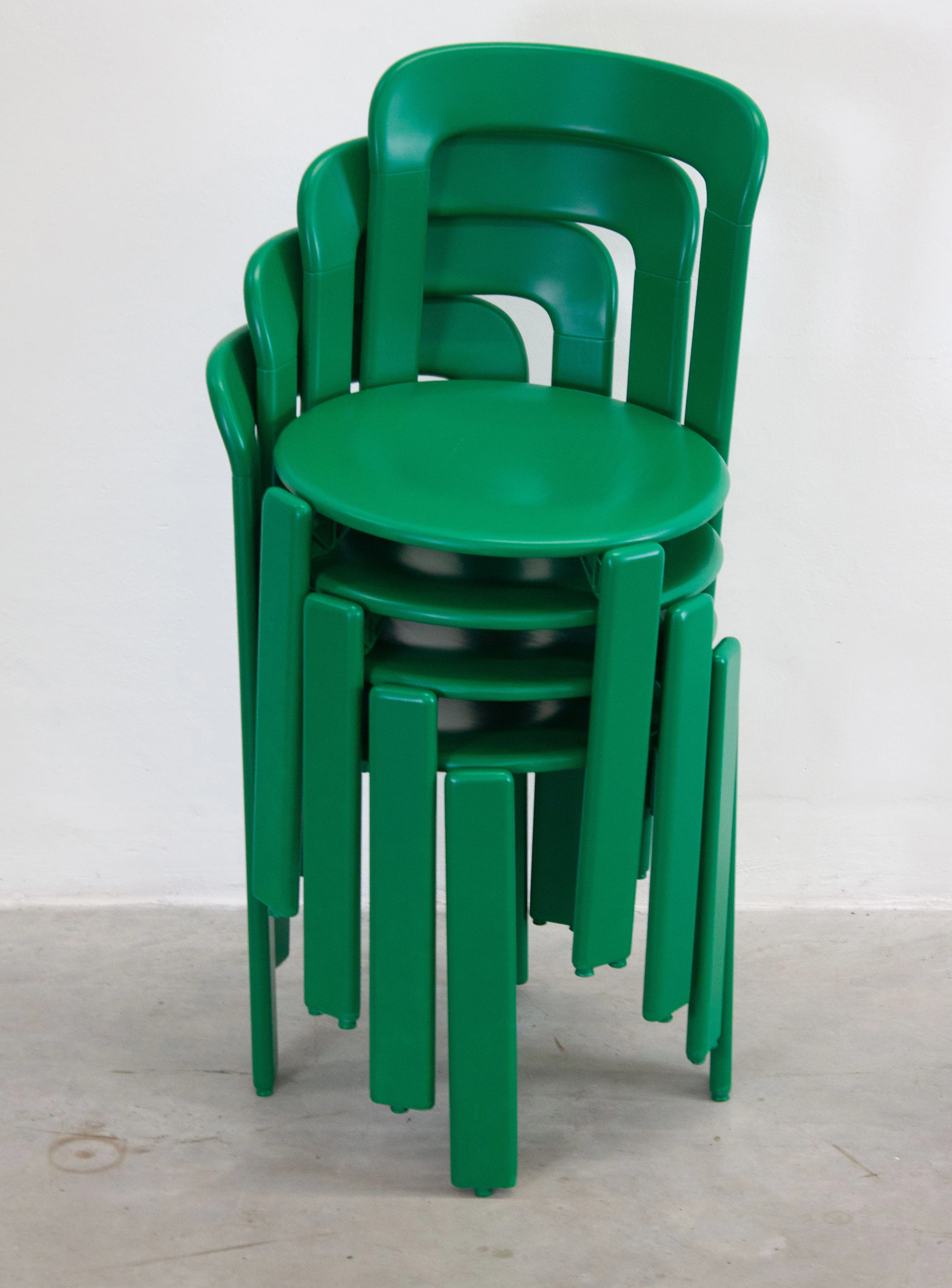 Dietiker Rey Dining Chairs by Bruno Rey (Green) - Image 6