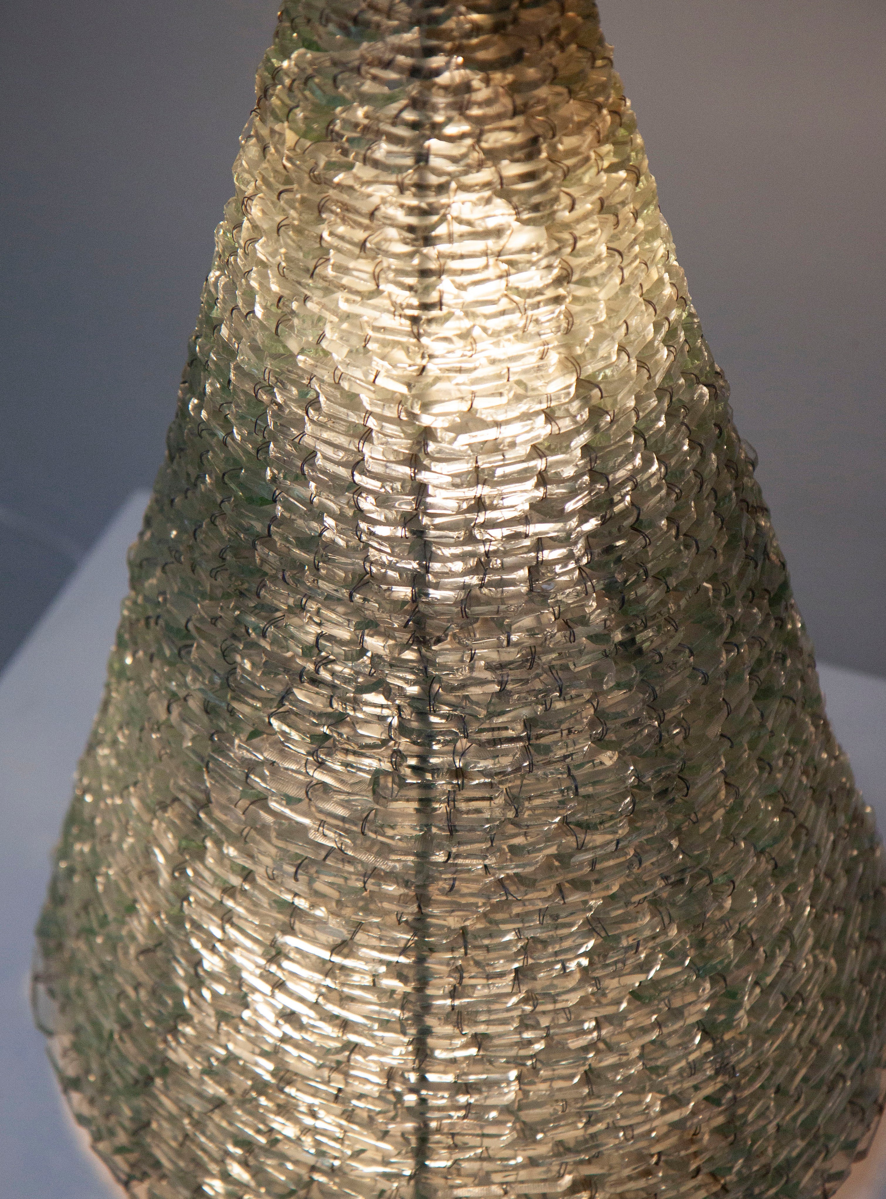 Glass Pyramid Table or Floor Lamp - Image 9