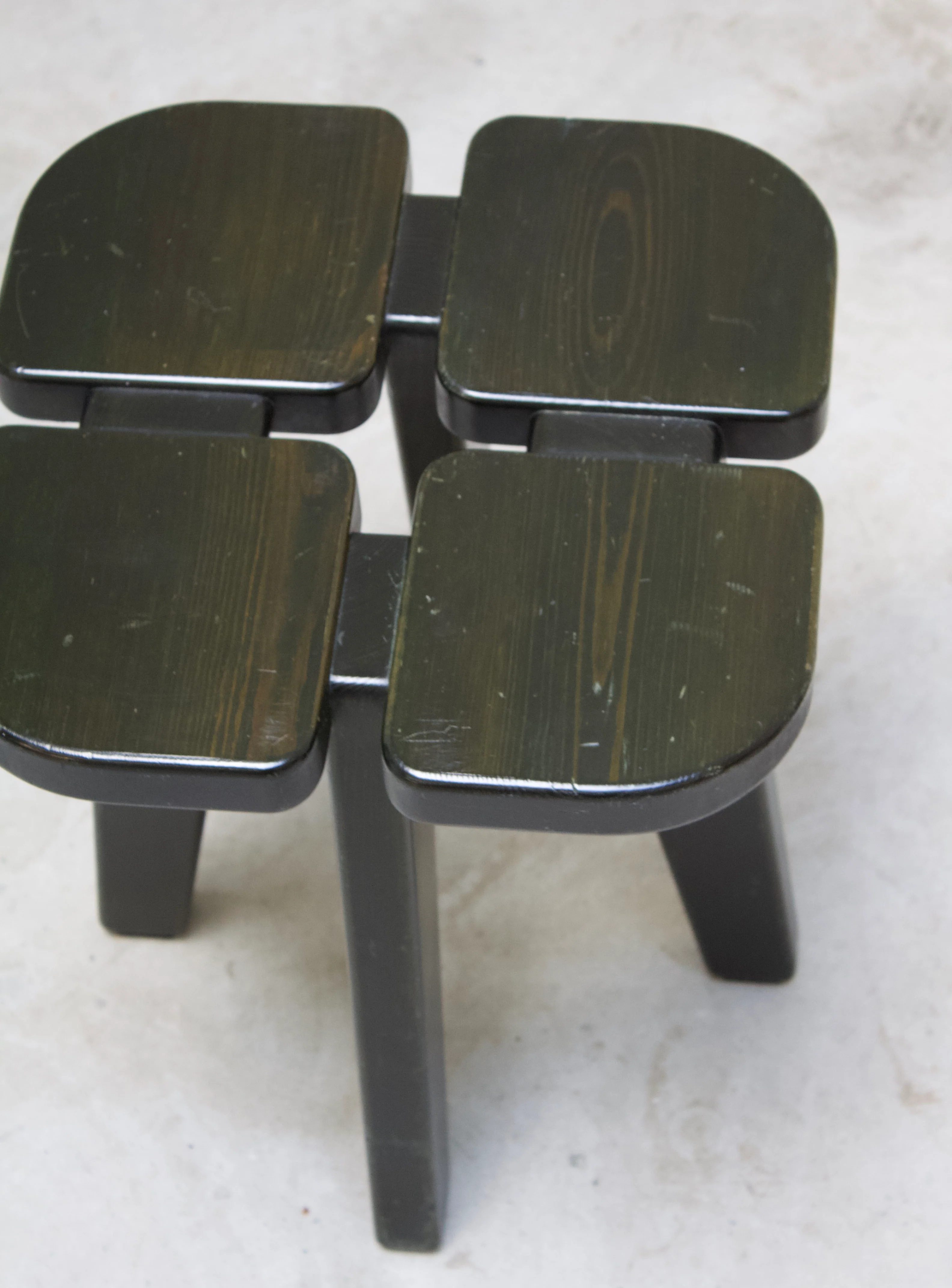 Keravan Puusepäntehdas Apila Stool by Rauni Peippo (Dark Green) - Image 14