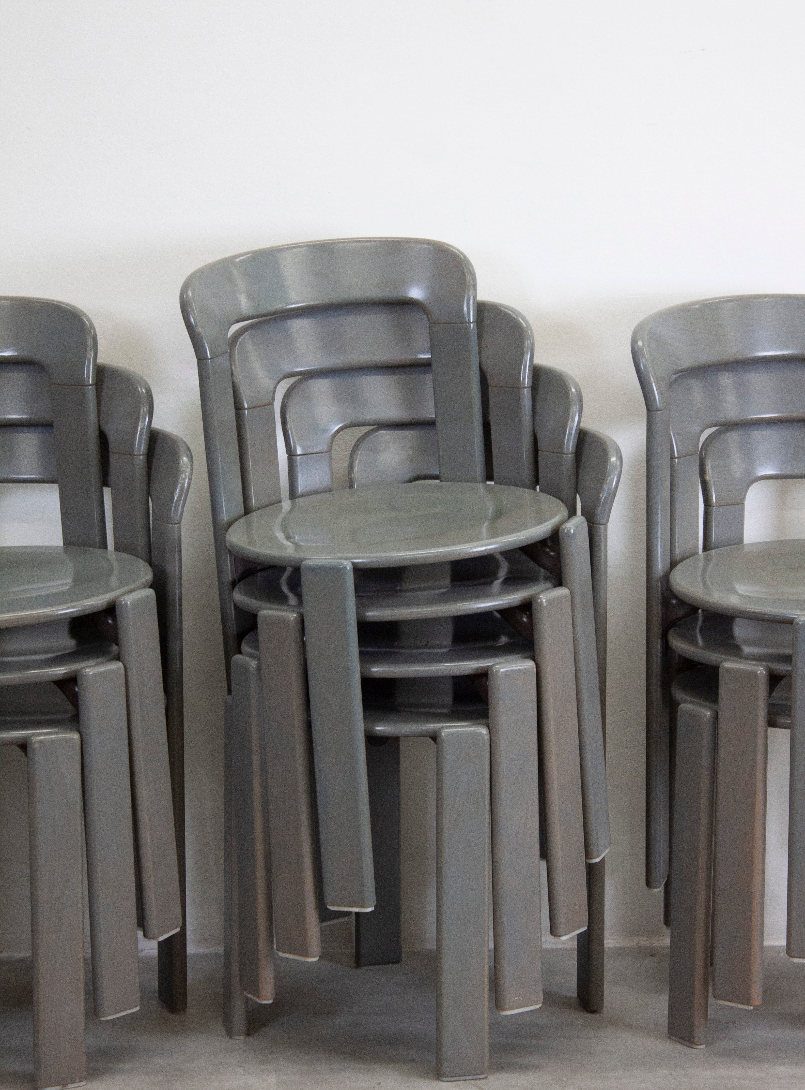 Kusch+Co Rey Dining Chairs by Bruno Rey (Grey) - Image 8