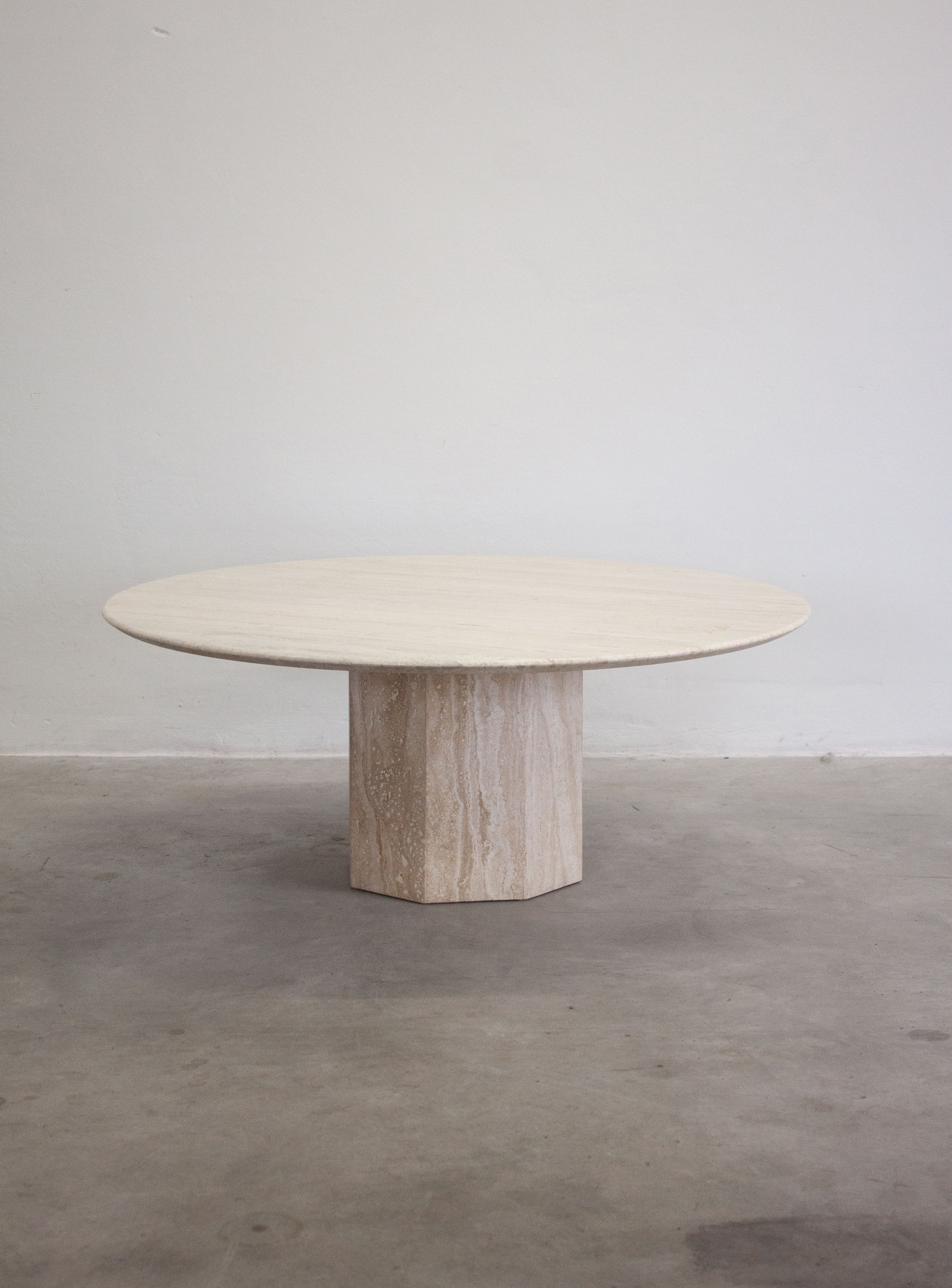 Travertine Round Coffee Table - Image 5